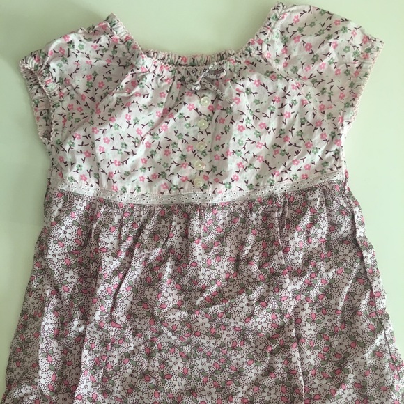 Babygap Pink Floral Shirtdress Top 5T / 5 years - Picture 1 of 8
